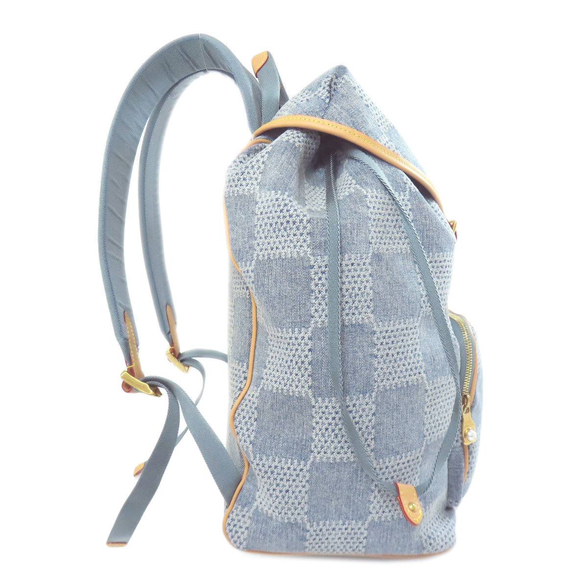 LOUIS VUITTON Backpack denim blue Montsouris