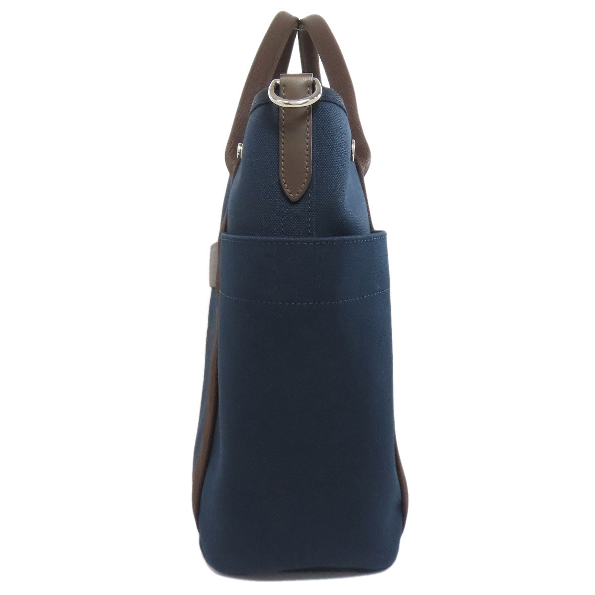 HERMES Tote Bag canvas Navy Sac de Pansage Graeme