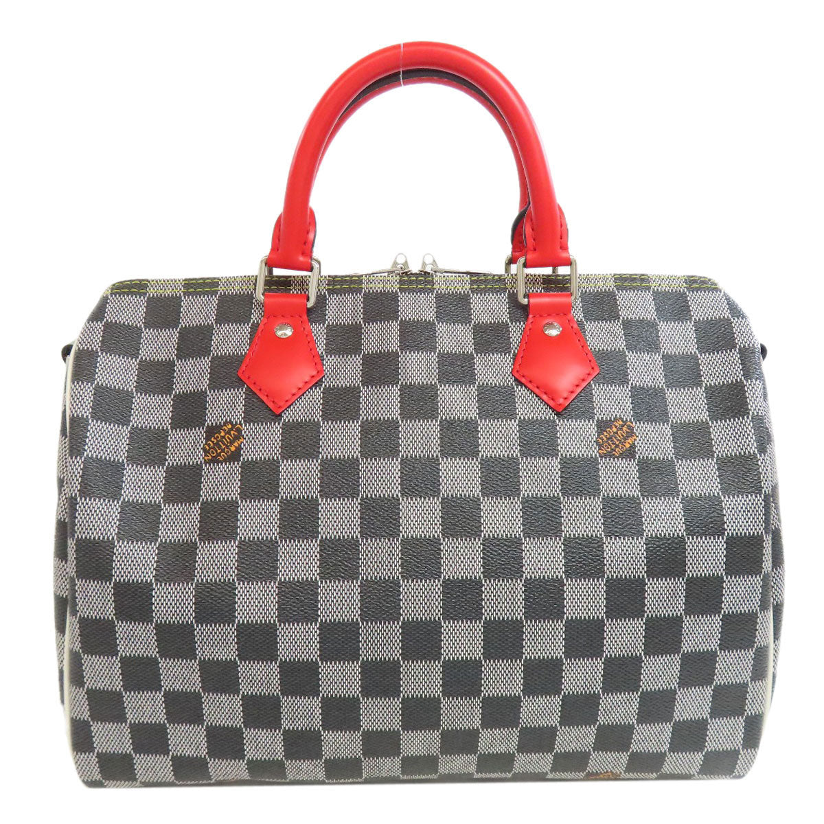 LOUIS VUITTON Boston Duffel bag Damier canvas black bandouliere 30