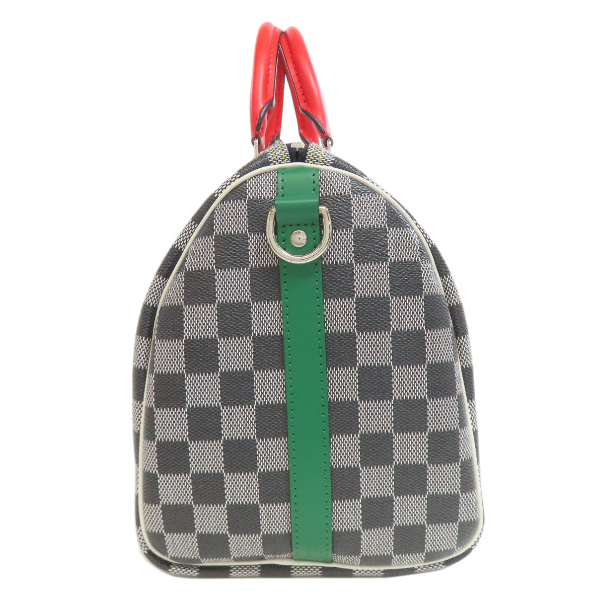 LOUIS VUITTON Boston Duffel bag Damier canvas black bandouliere 30