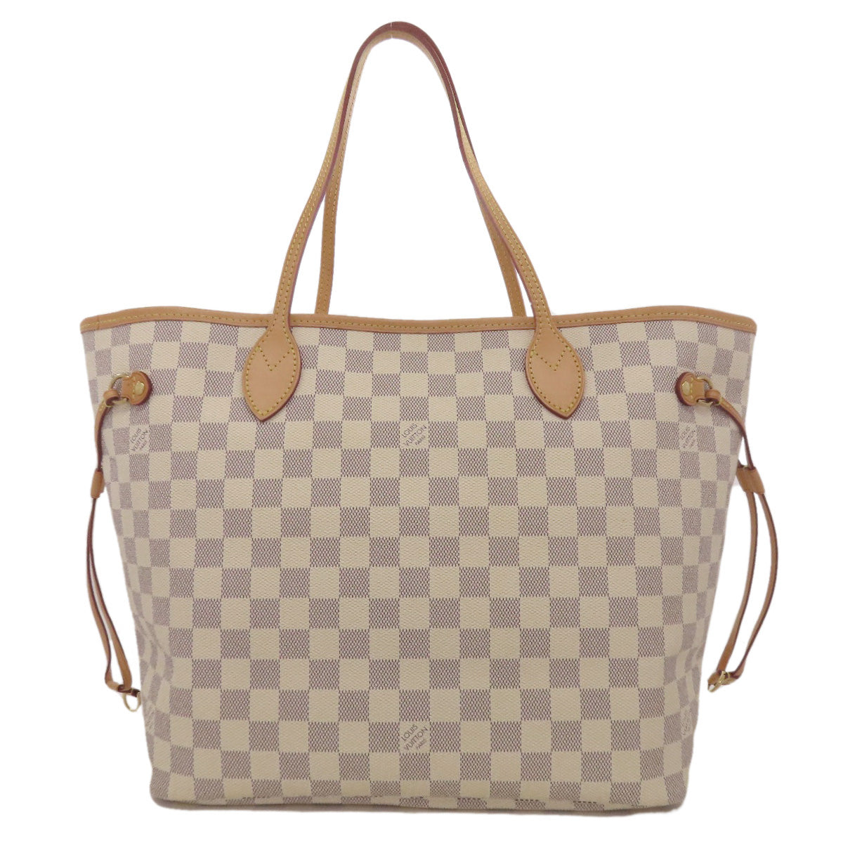 LOUIS VUITTON Tote Bag Damier canvas white Neverfull MM