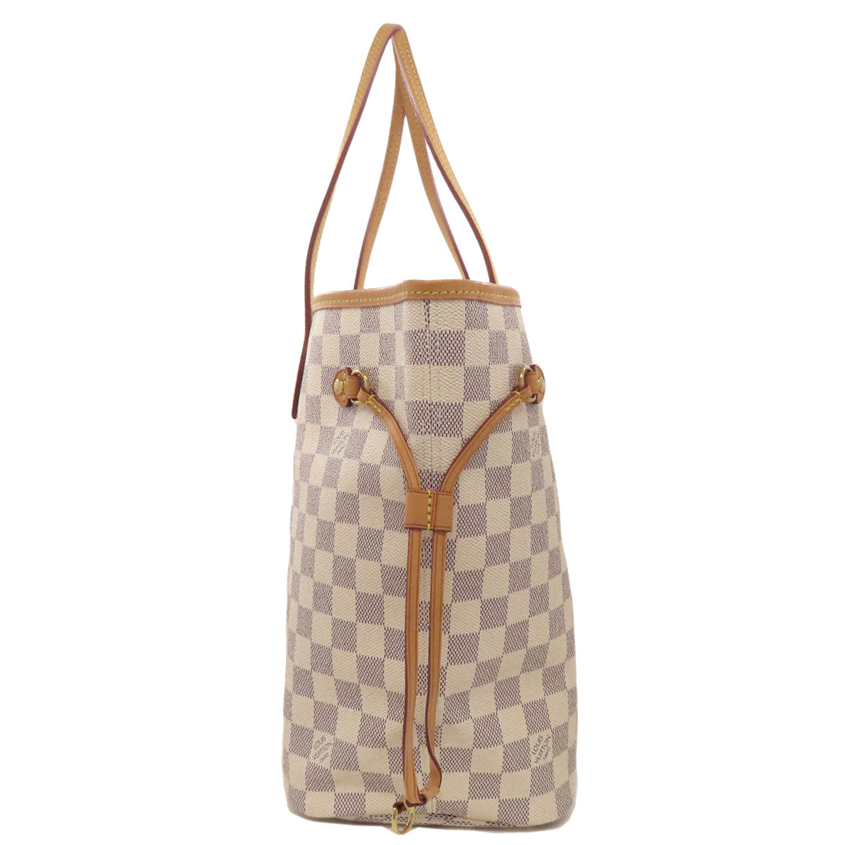 LOUIS VUITTON Tote Bag Damier canvas white Neverfull MM