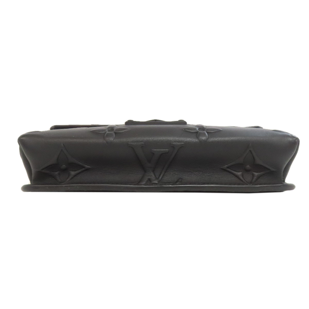LOUIS VUITTON Handbag Calfskin black Ambassador PM