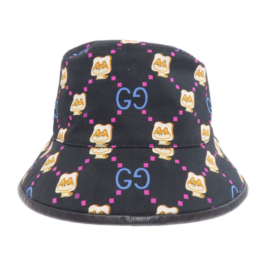 GUCCI hat canvas black Pikarar Kawaii Baguette Hat