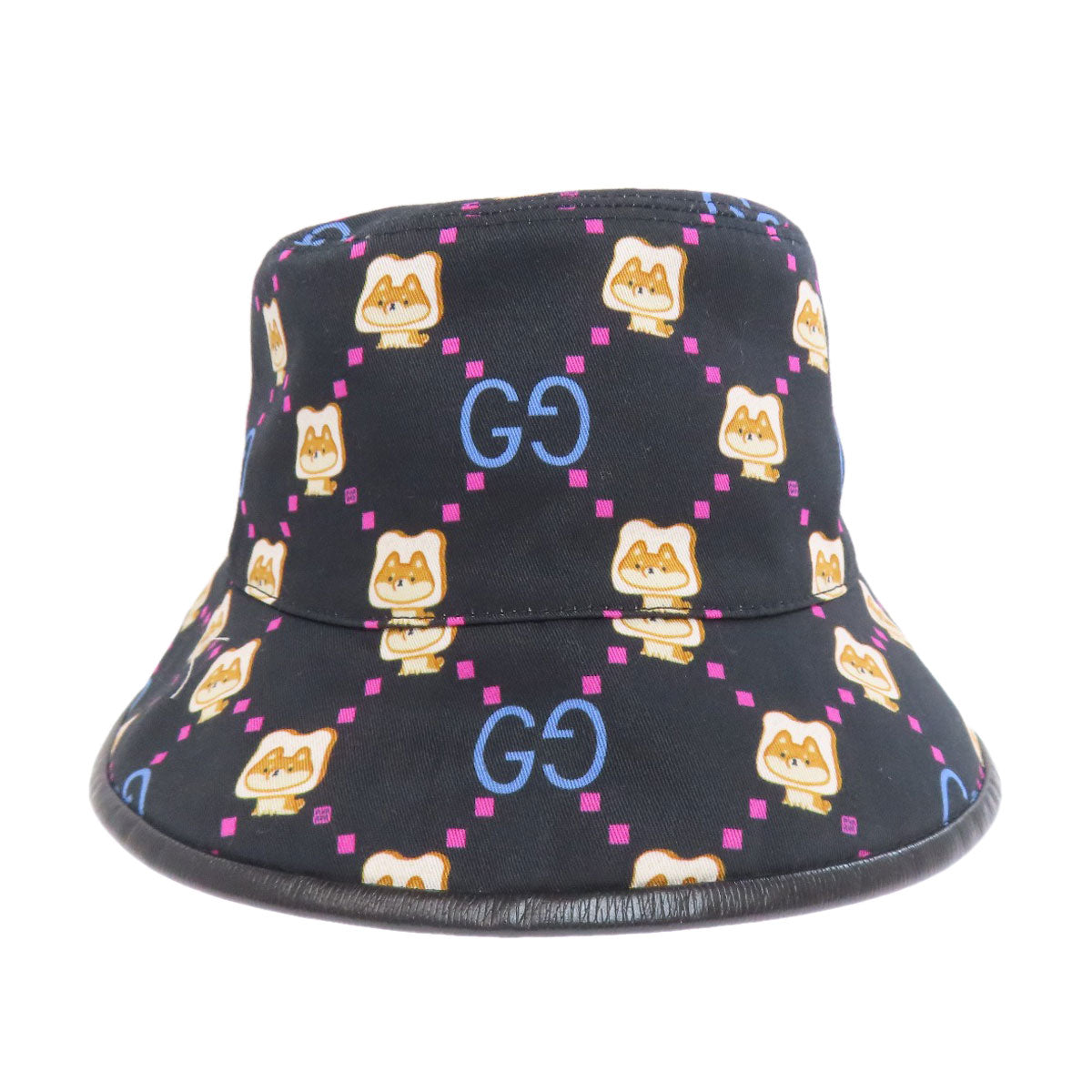 GUCCI hat canvas black Pikarar Kawaii Baguette Hat