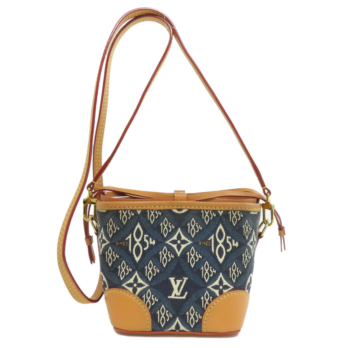 LOUIS VUITTON Shoulder Bag canvas blue Noe Perth