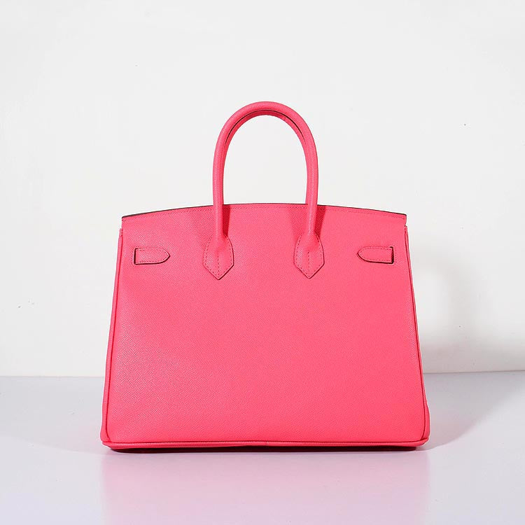 Luxury Hermes 35cm Birkin Bag Epsom Leather Rose Lipstick Gold