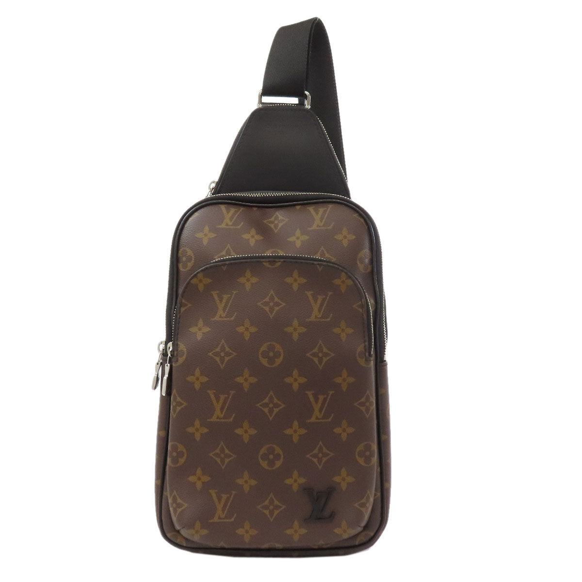 LOUIS VUITTON Sling bag Monogram canvas Brown Avenue Sling Monogram Macassar