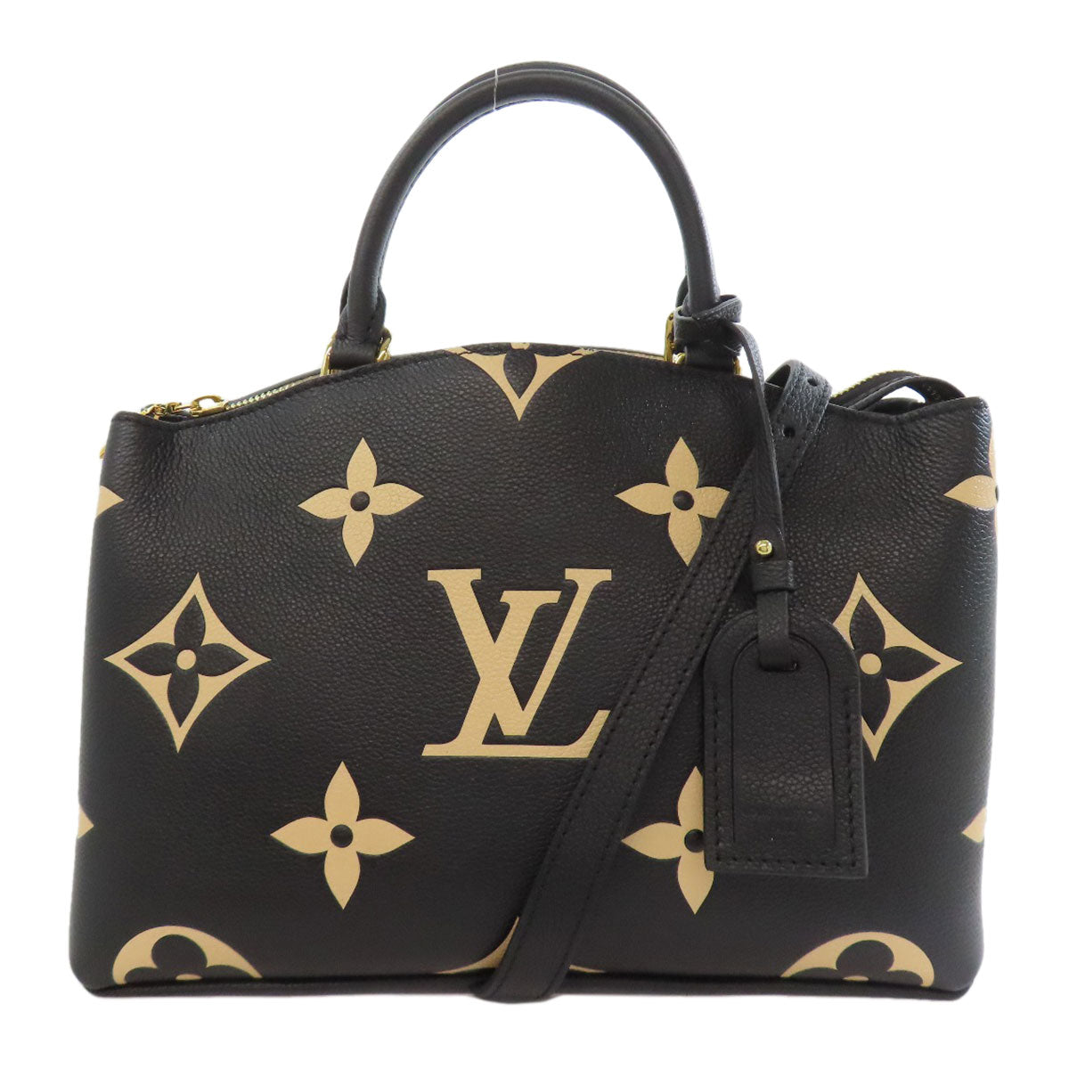 LOUIS VUITTON Handbag Ann Platt black Petit Palais PM