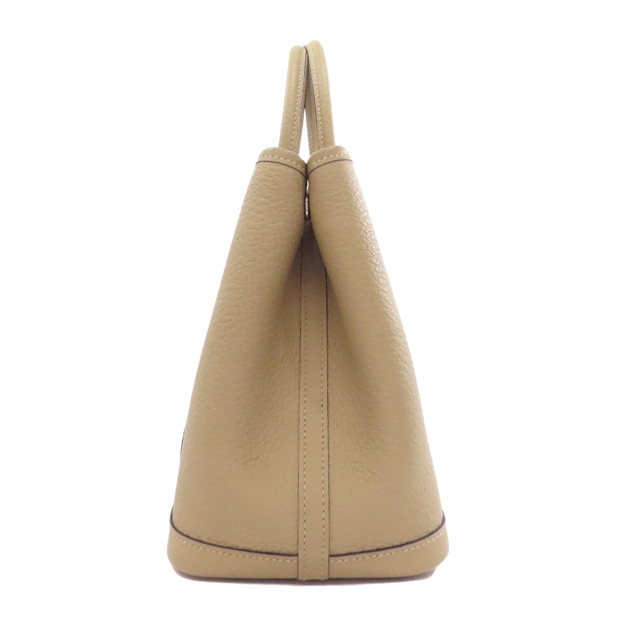 HERMES Handbag Negonda Brown Garden Party PM SilverMetal