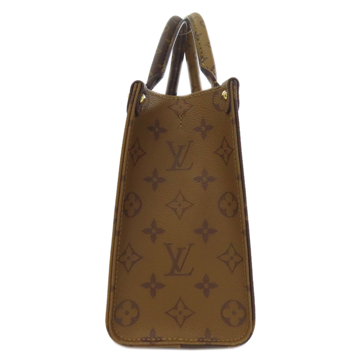 LOUIS VUITTON Handbag Giant monogram canvas Brown On the Go PM