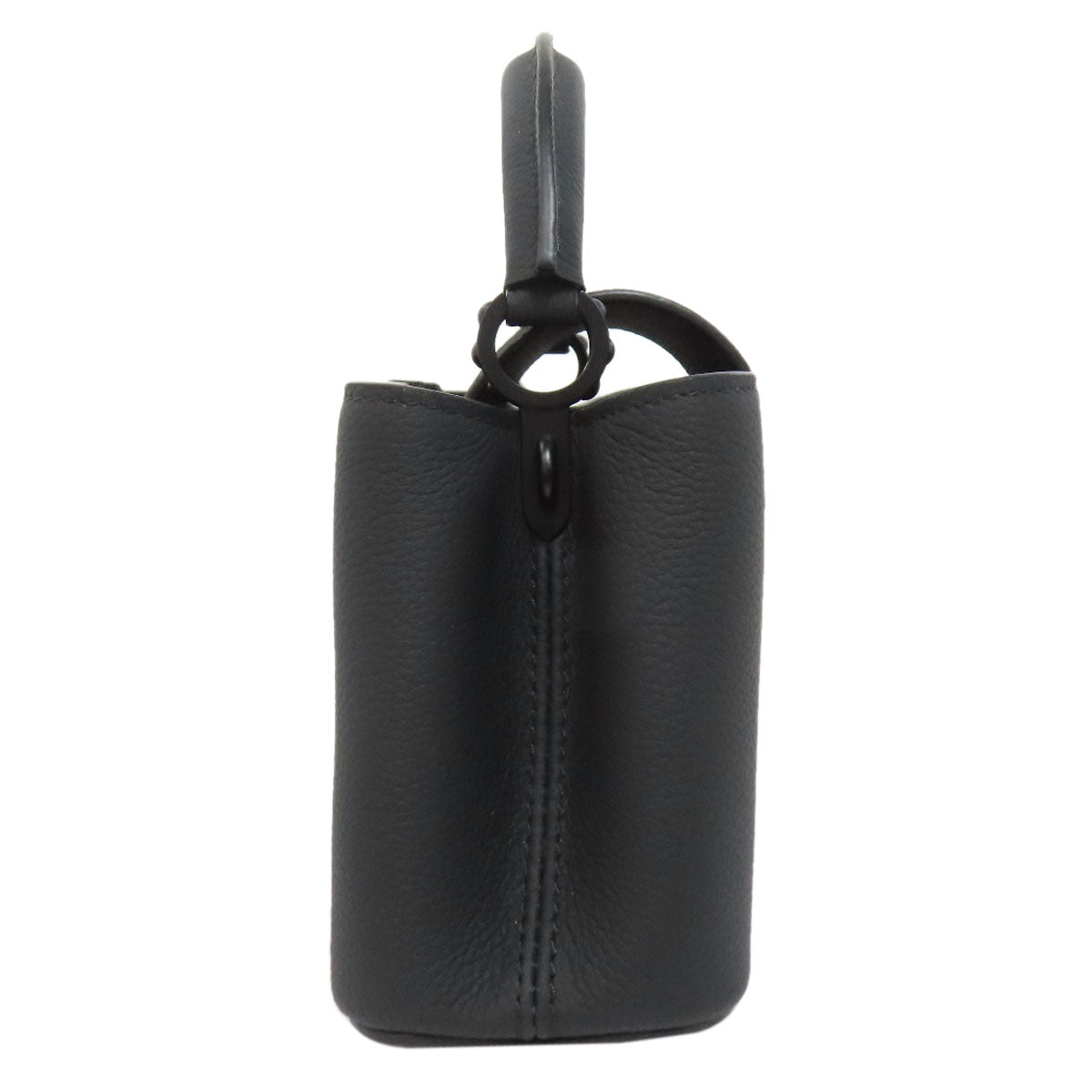 LOUIS VUITTON Handbag Calfskin black Capucines EW MINI
