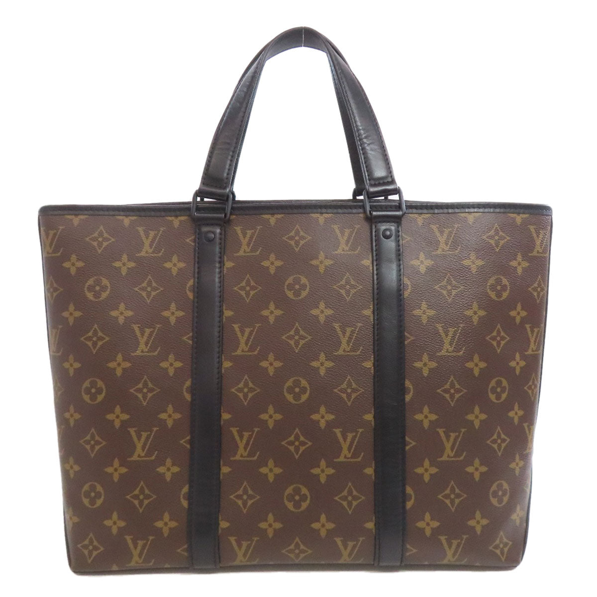  LOUIS VUITTON Tote Bag Monogram canvas Brown Macassar Weekend