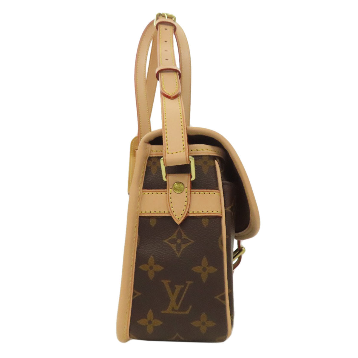 LOUIS VUITTON Shoulder Bag Monogram canvas Brown Sologne