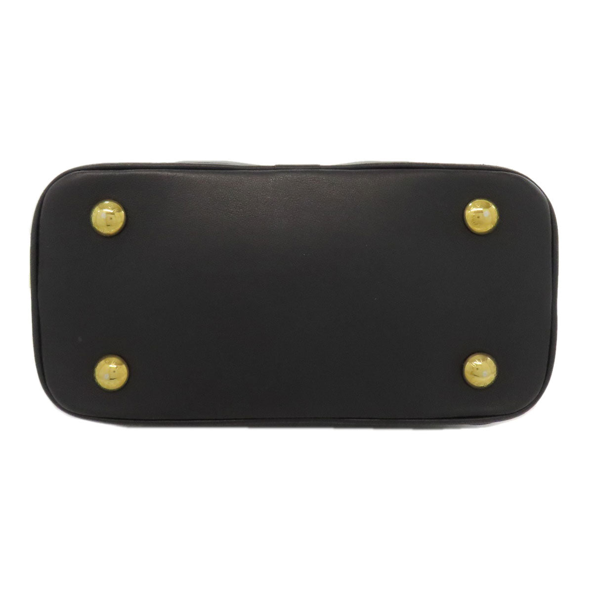 LOUIS VUITTON Tote Bag leather black Alma Soft BB