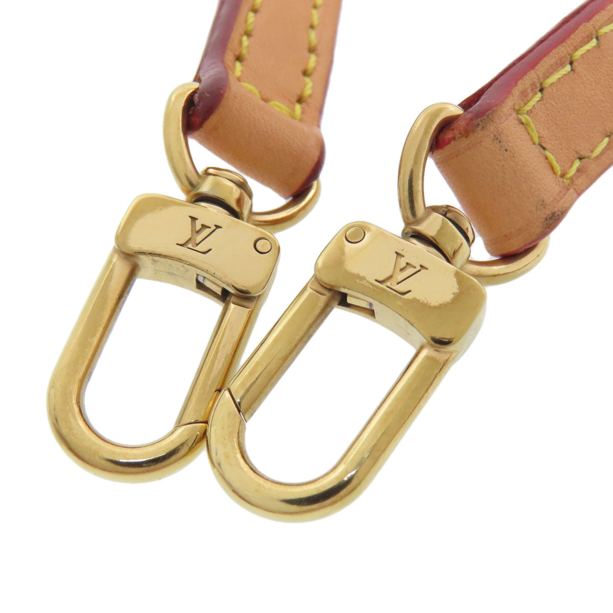 LOUIS VUITTON Shoulder strap leather Brown Nume leather