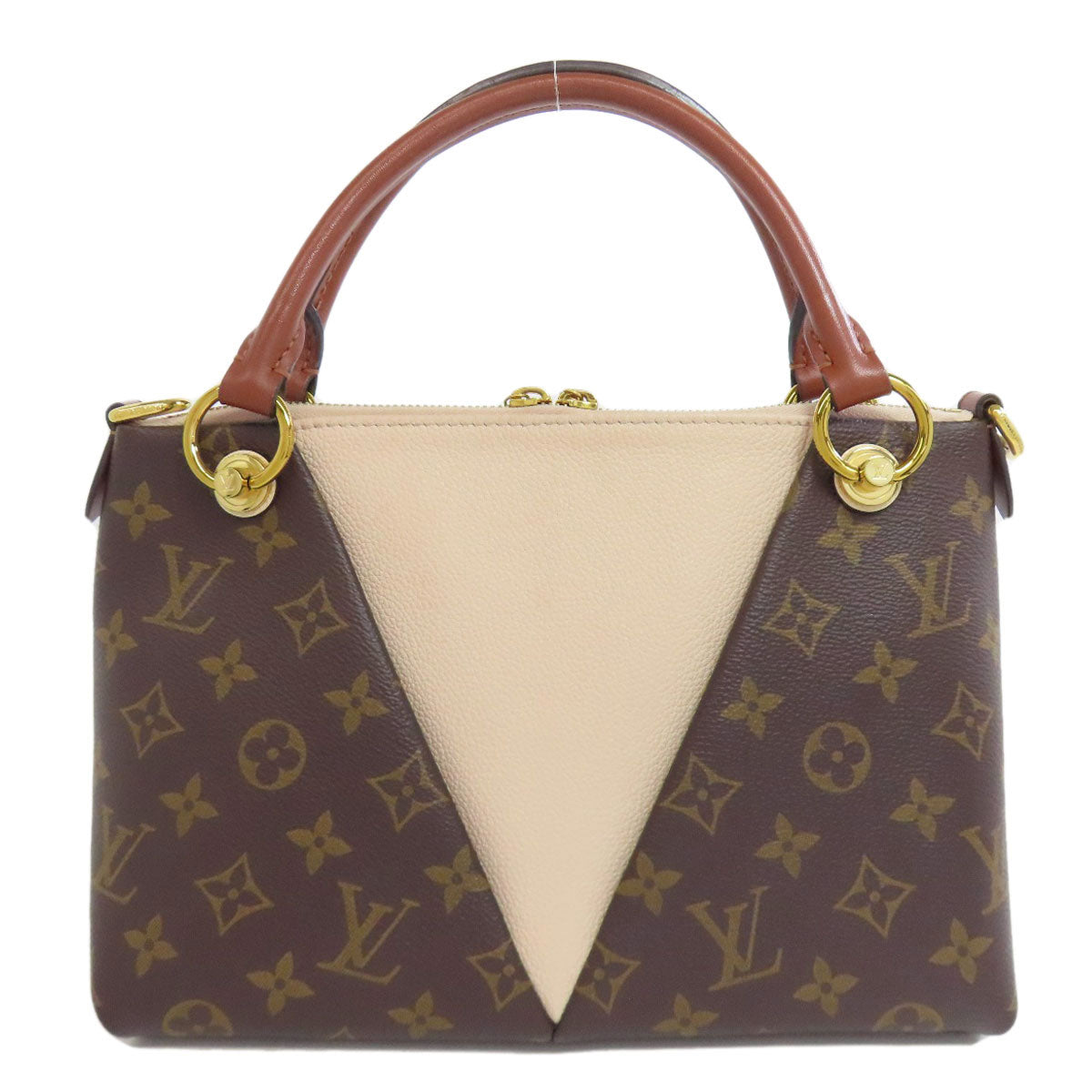 LOUIS VUITTON Handbag Monogram canvas Brown V tote BB