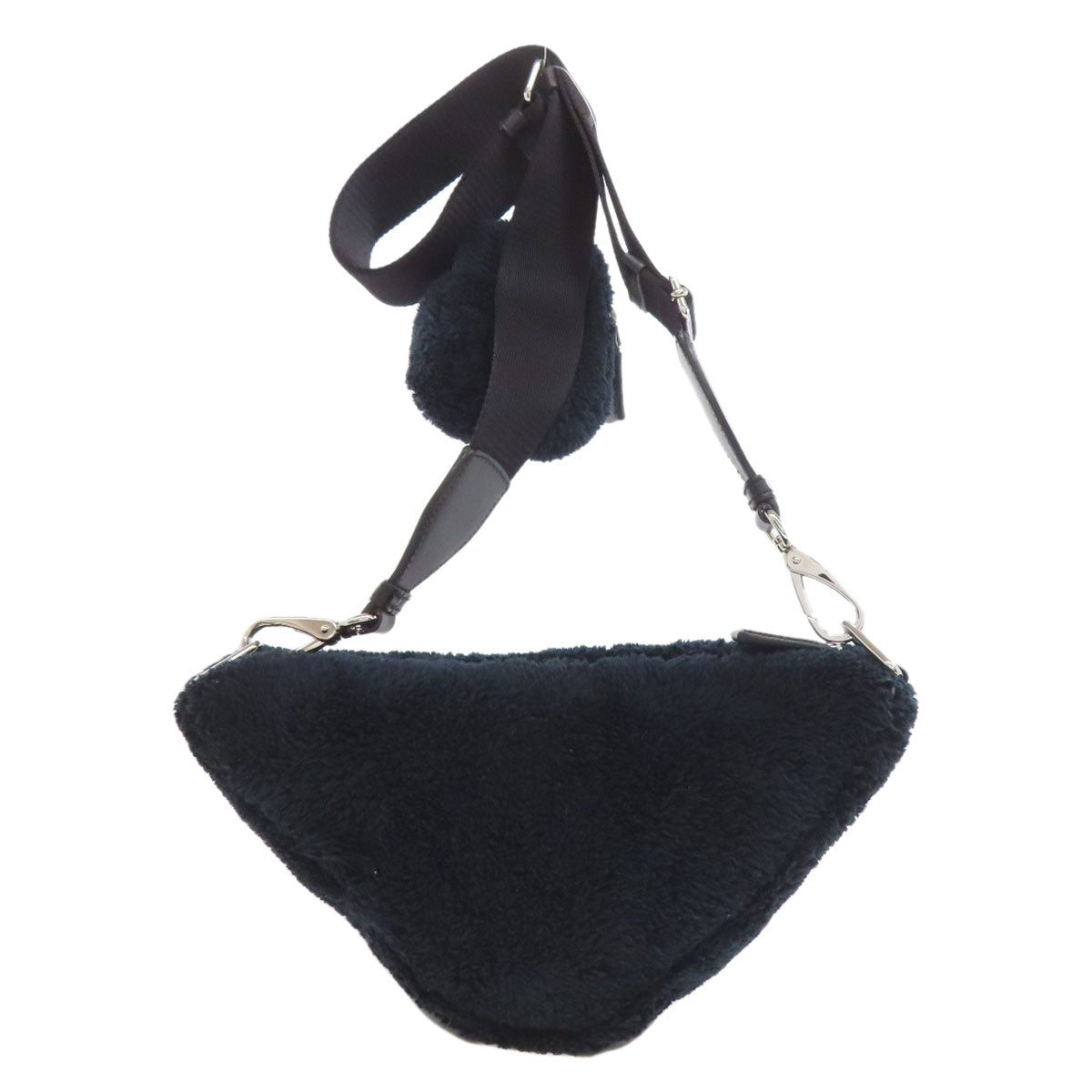 PRADA Shoulder Bag 1BH190 Bore black Triangle