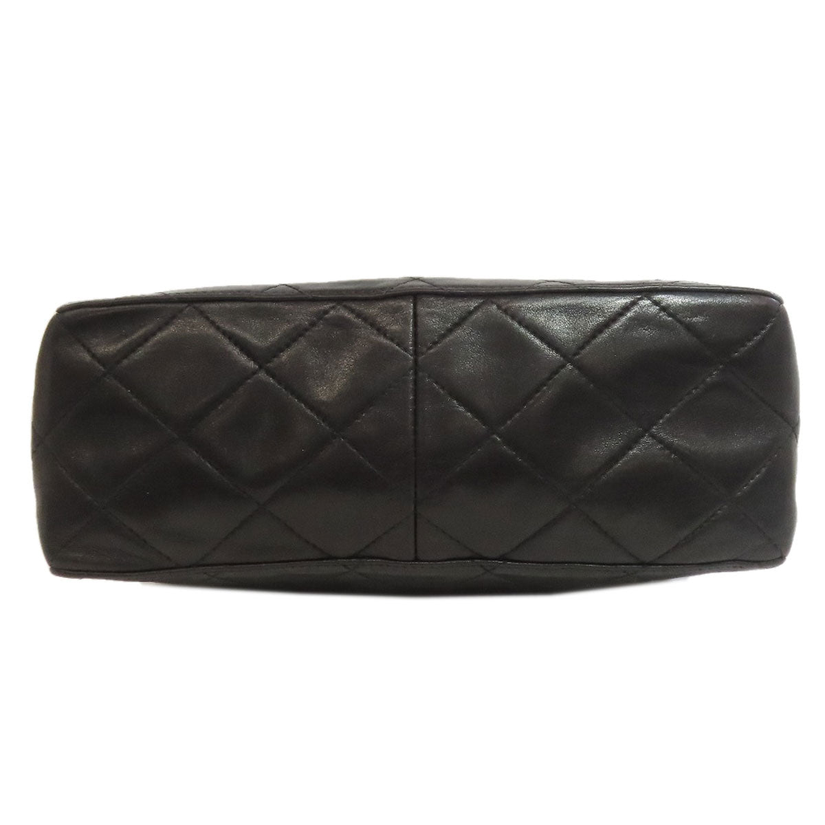 CHANEL Shoulder Bag lambskin black Matelasse COCO Mark Gold Metal
