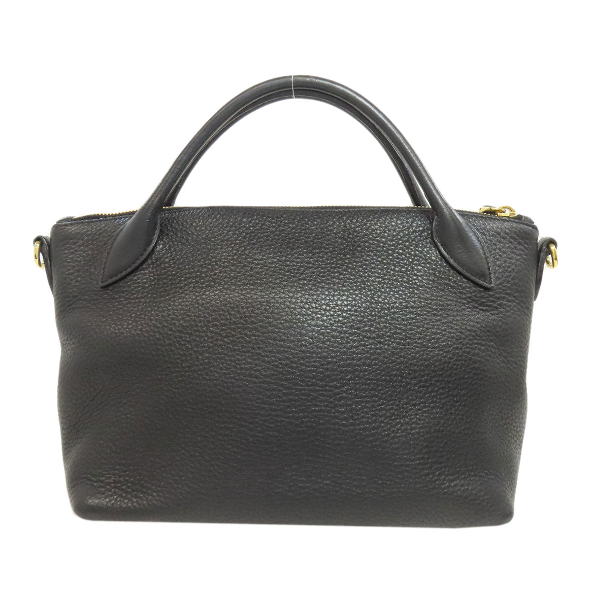 PRADA Handbag Calfskin black 2WAY