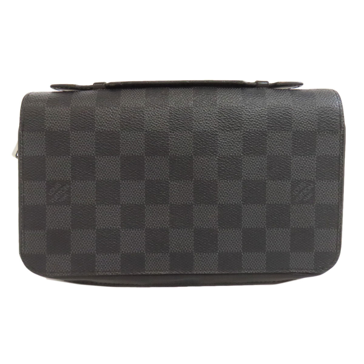 LOUIS VUITTON business bag Damier canvas gray Zippy XL