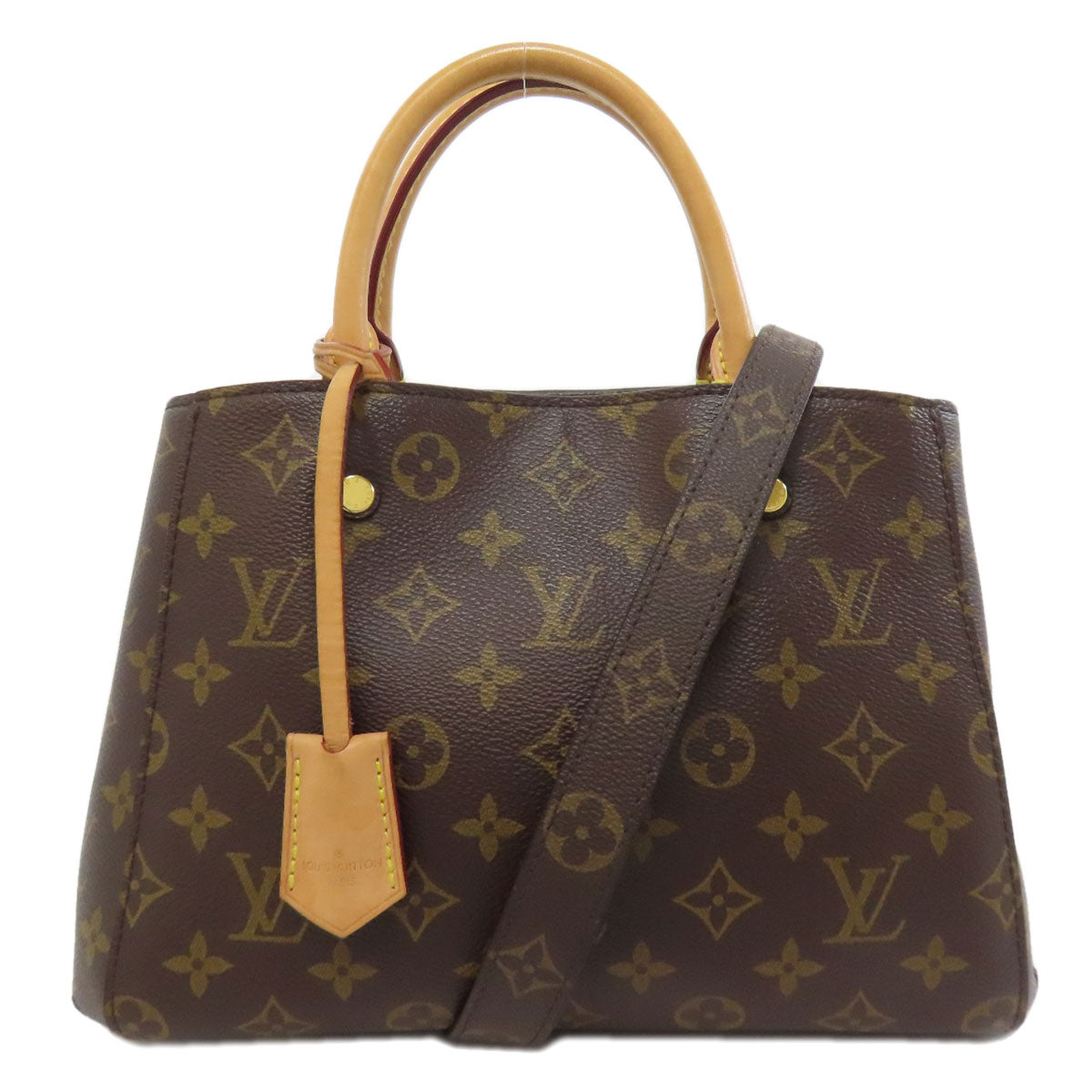 LOUIS VUITTON Handbag Monogram canvas Brown Montaigne BB
