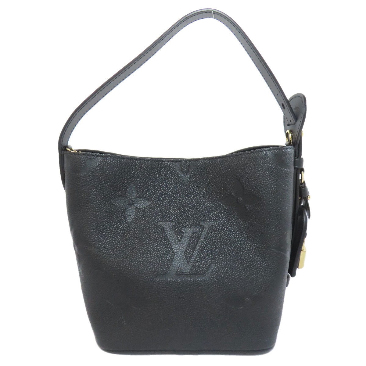LOUIS VUITTON Handbag Ann Platt black All-in BB