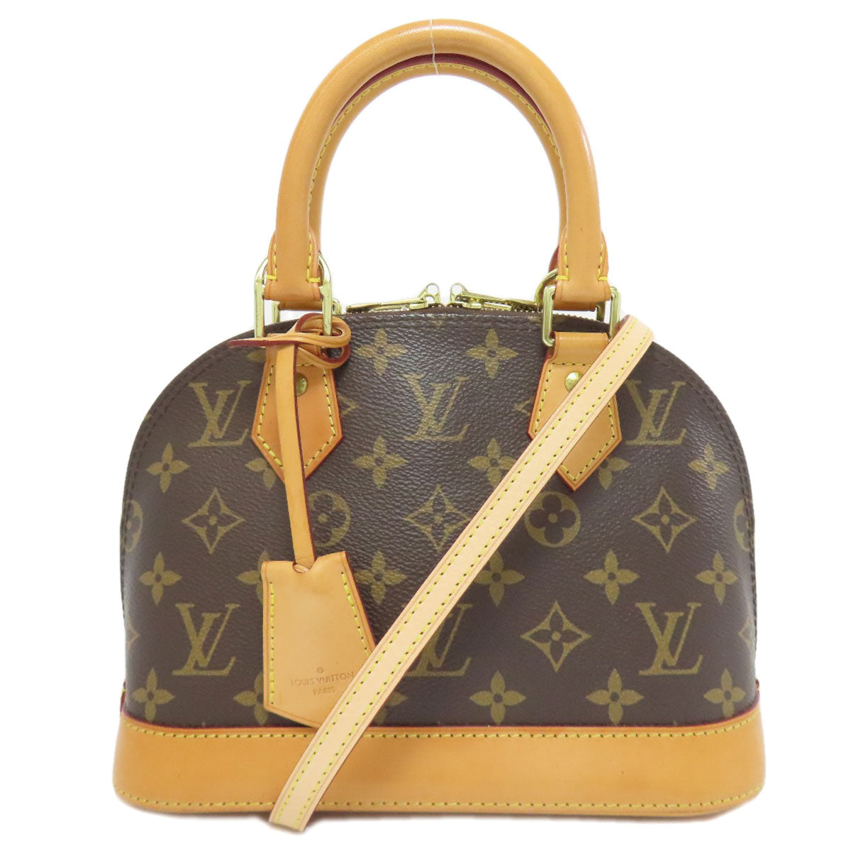 LOUIS VUITTON Handbag Monogram canvas Brown Alma BB