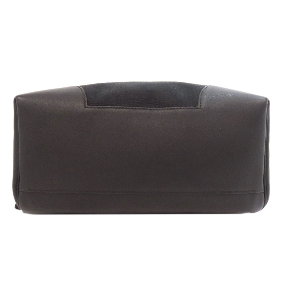 HERMES Backpack canvas black Slicked Back Silver Metal