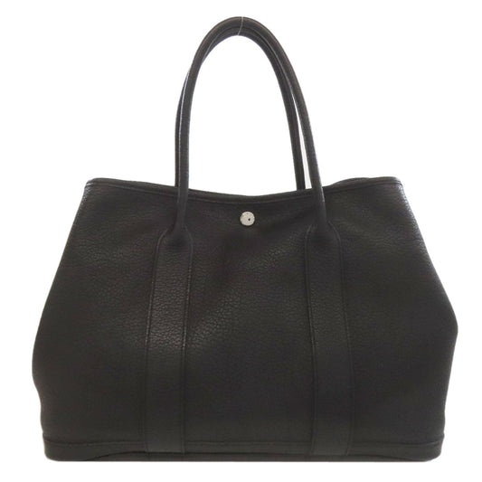 HERMES Tote Bag Negonda black Garden Party PM SilverMetal