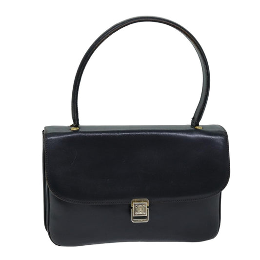 Luxury CELINE Hand Bag Leather Navy 76089