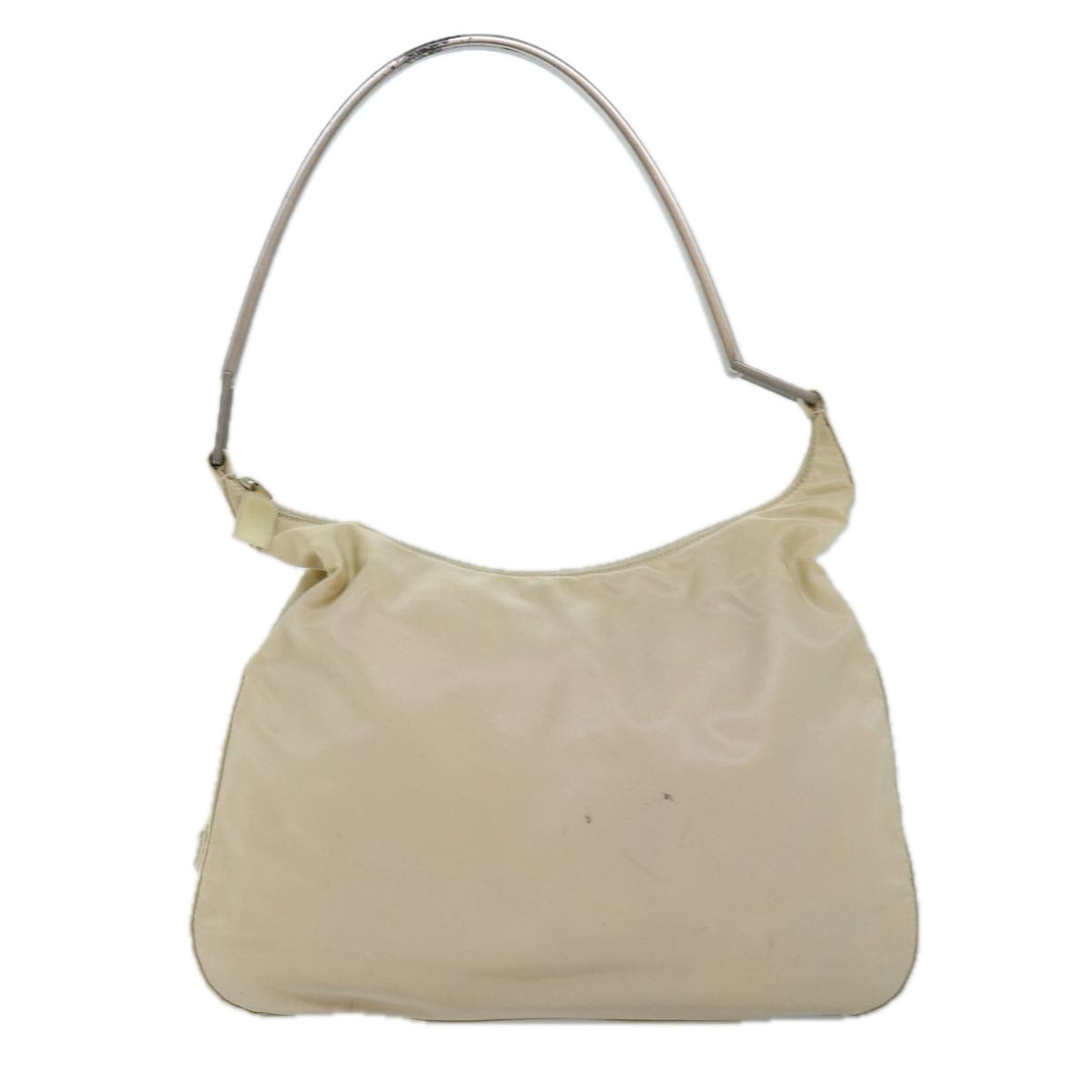 PRADA Shoulder Bag Nylon Beige Auth 76122