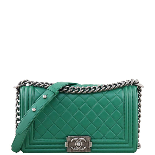 Chanel Boy Old Medium | Green