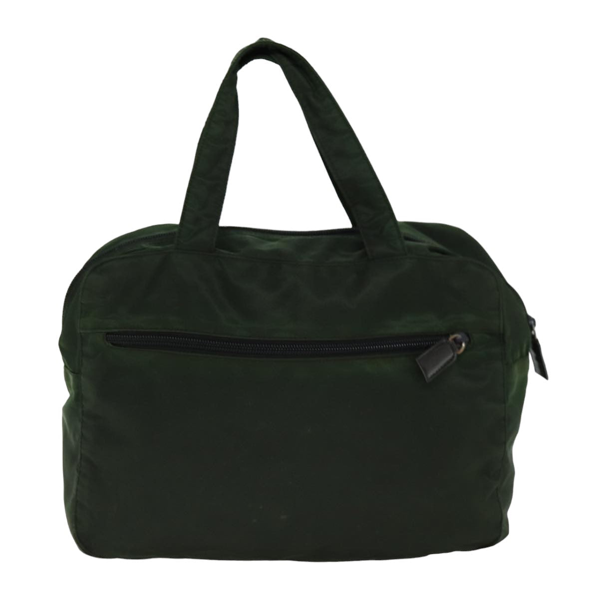 PRADA Hand Bag Nylon Khaki Auth 76455