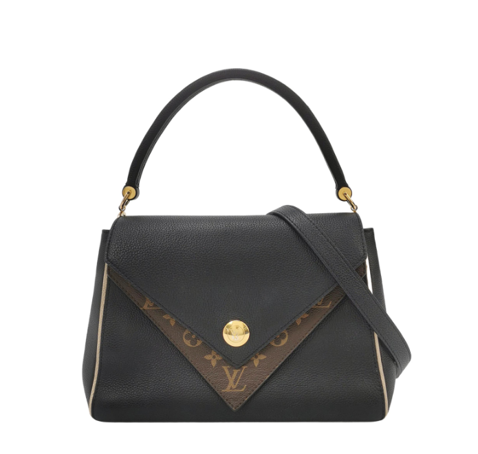 Louis Vuitton (LV) double V bag 2017year black 037850100119