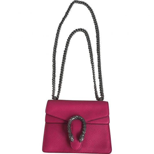 Gucci dionysus pink leather handbag