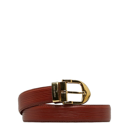 Louis Vuitton Epic Sanctuary Classic Belt R15003 Kenyan Brown Leather Louis Vuitton