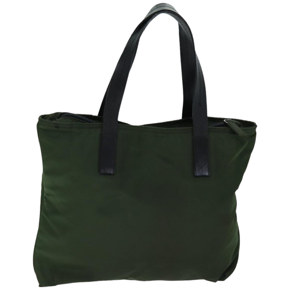 PRADA Tote Bag Nylon Khaki Auth 76804