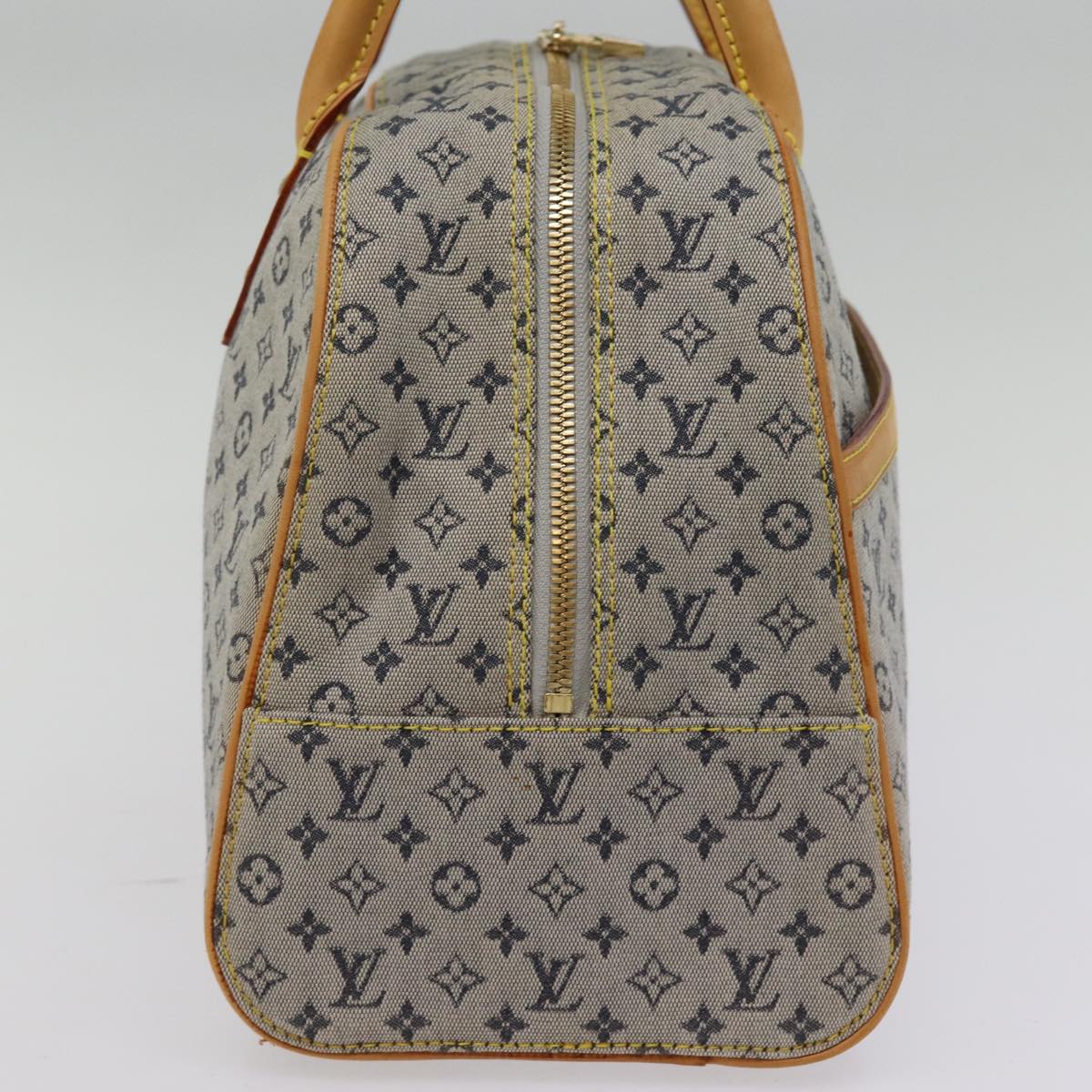 LOUIS VUITTON Monogram mini Marie Hand Bag Blue M92003 LV Auth 76943
