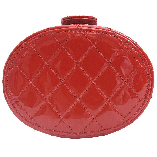 Chanel Patent Leather MatelassÃ© Mini Chain Vanity Shoulder Bag AP1573
