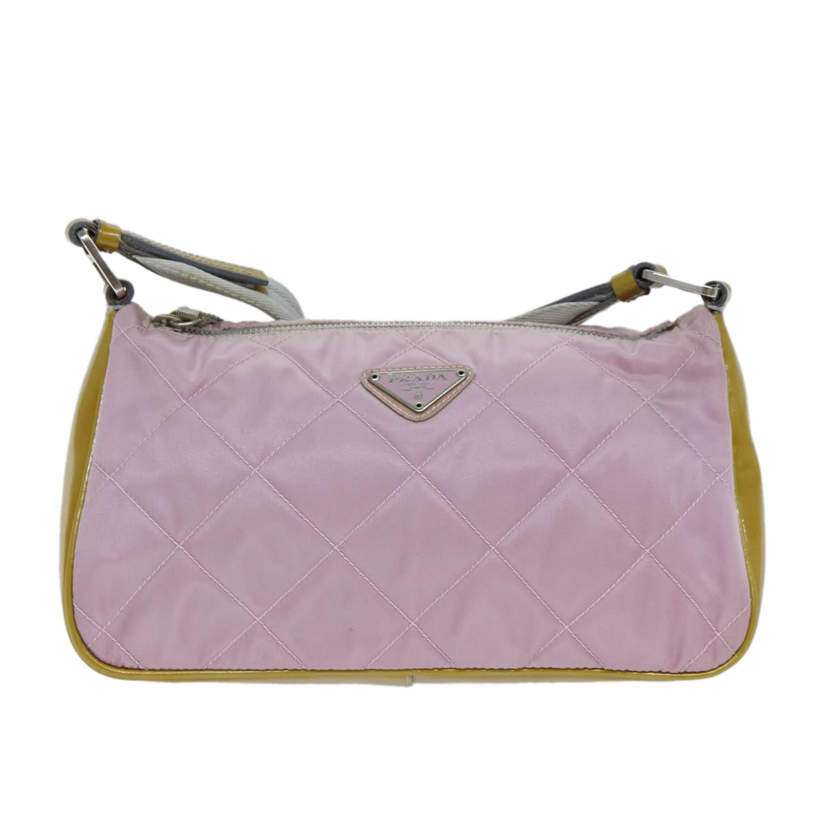 PRADA Shoulder Bag Nylon Pink Auth 77076