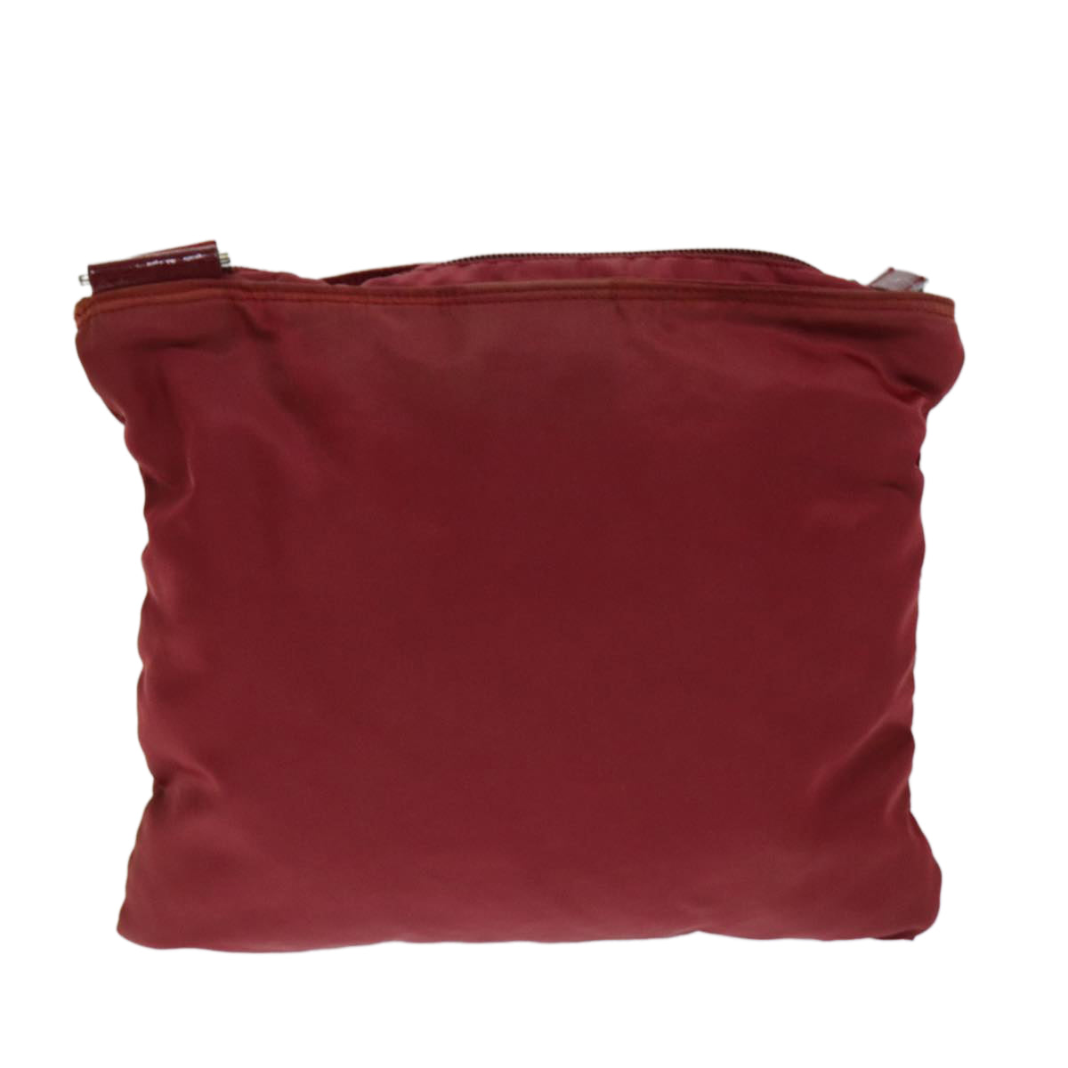 PRADA Shoulder Bag Nylon Red Auth 77080