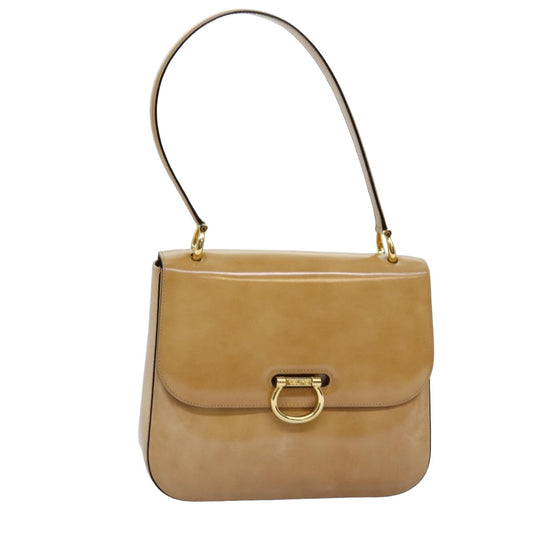 Luxury CELINE Shoulder Bag Enamel Beige 77195