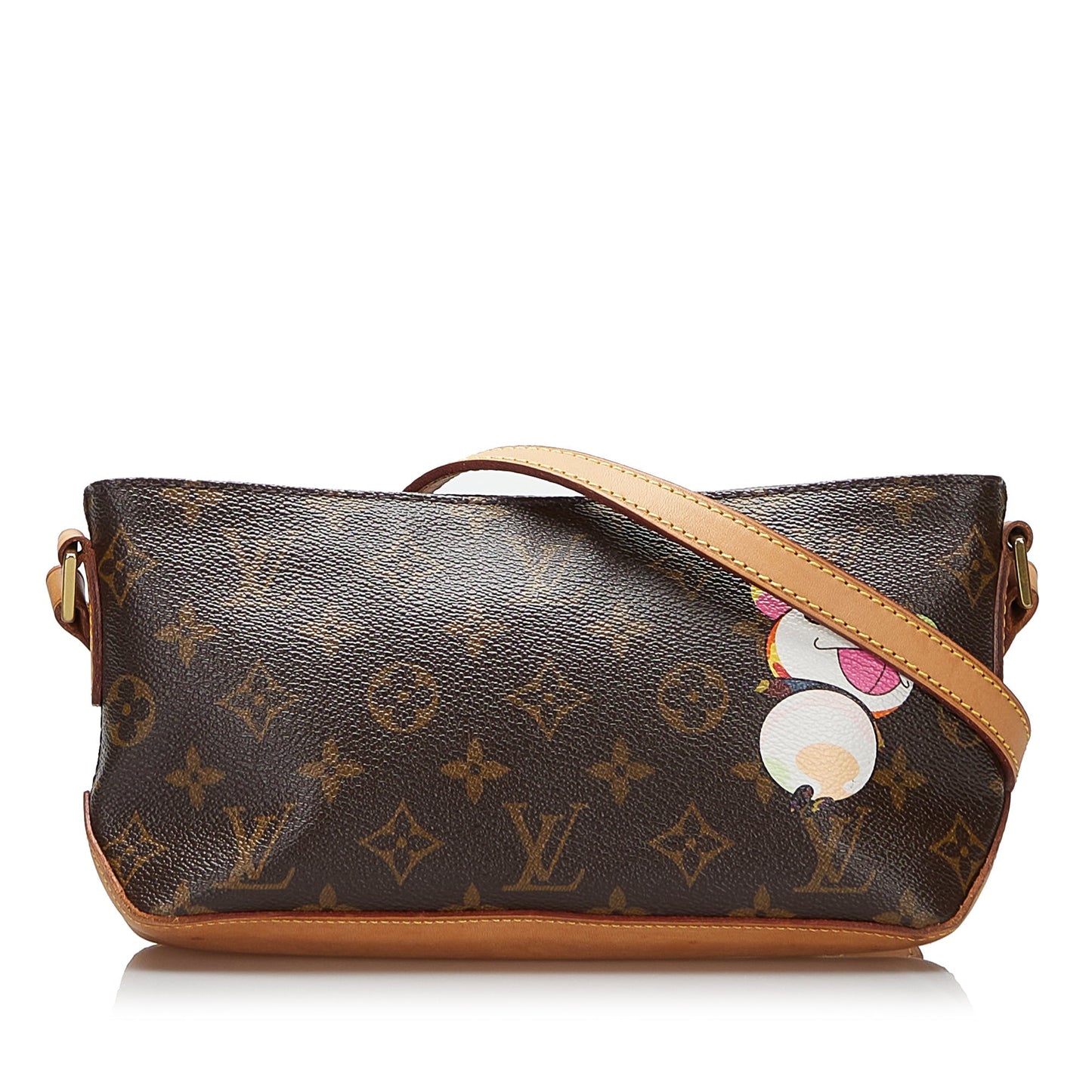 Brown Louis Vuitton x Takashi Murakami Monogram Panda Trotteur Crossbody