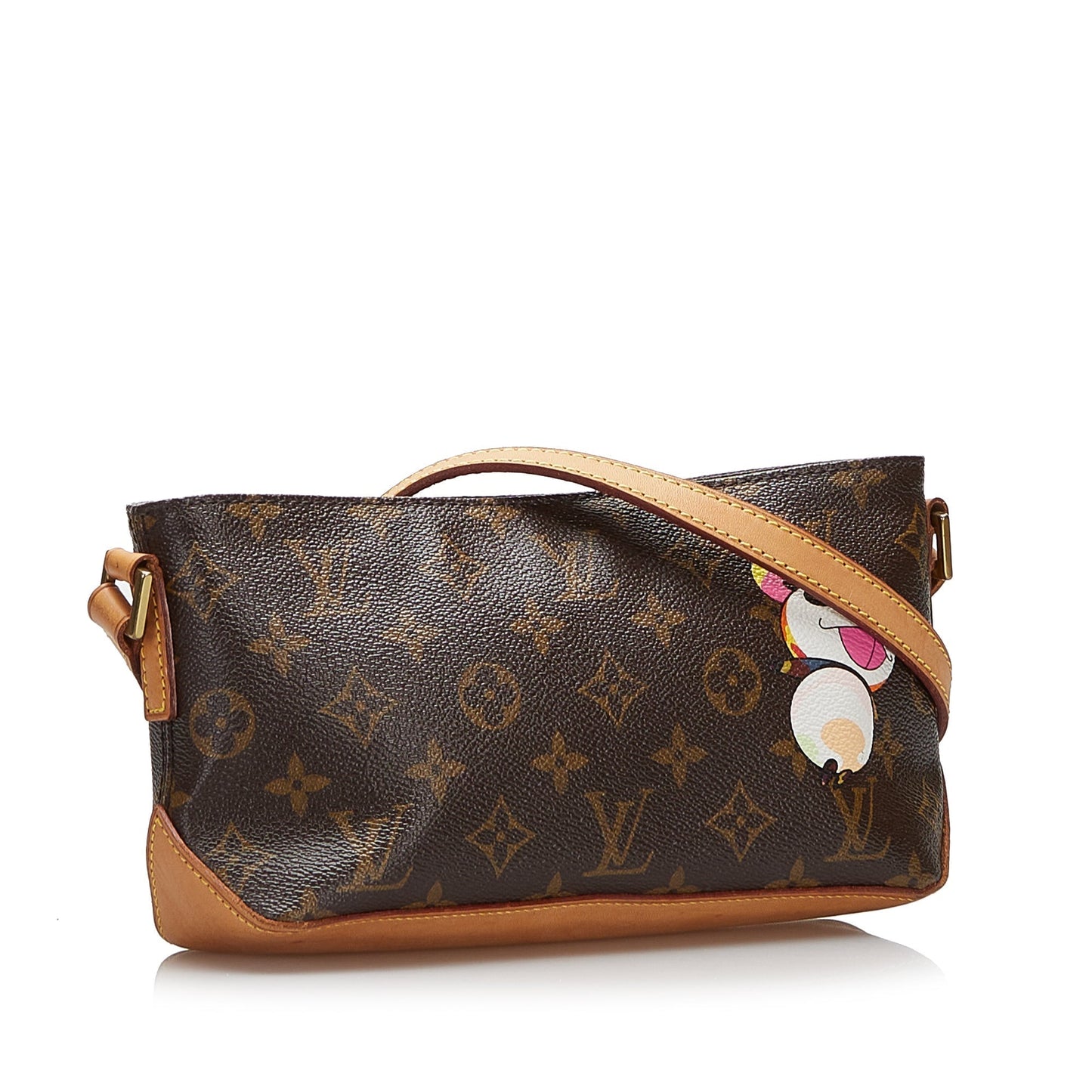 Brown Louis Vuitton x Takashi Murakami Monogram Panda Trotteur Crossbody