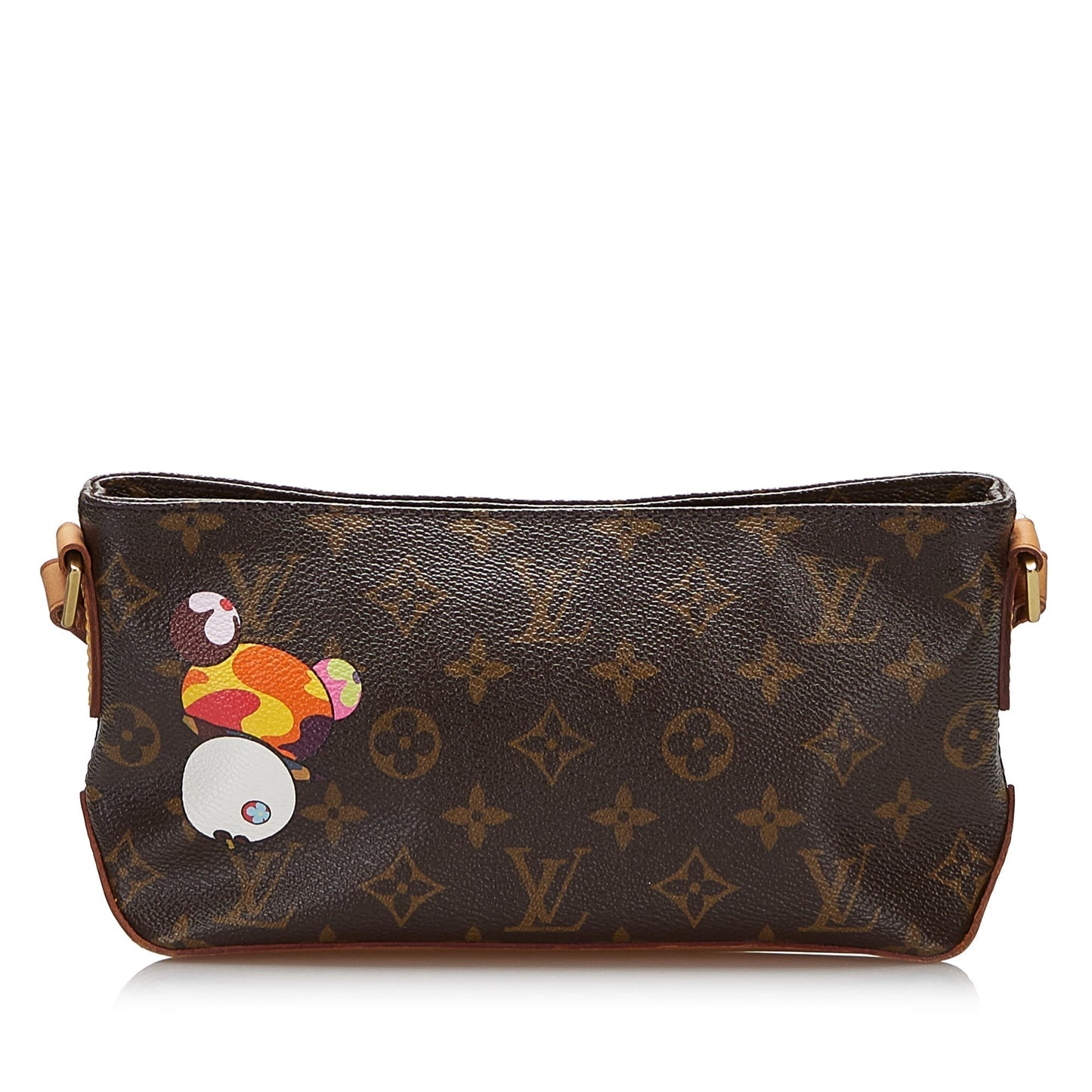 Brown Louis Vuitton x Takashi Murakami Monogram Panda Trotteur Crossbody