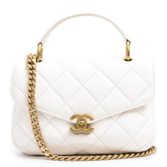 Chanel Calfskin MatelassÃ© Chain Shoulder Bag AS4195