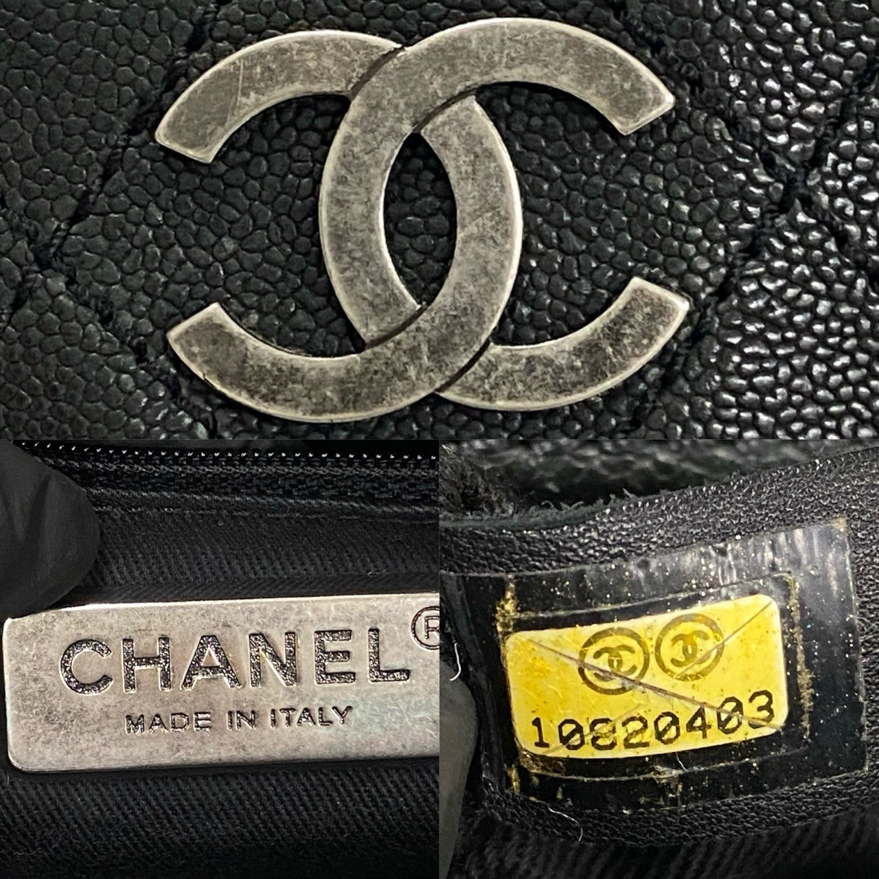 CHANEL Boston Duffel bag Matt caviar skin black Matrasse