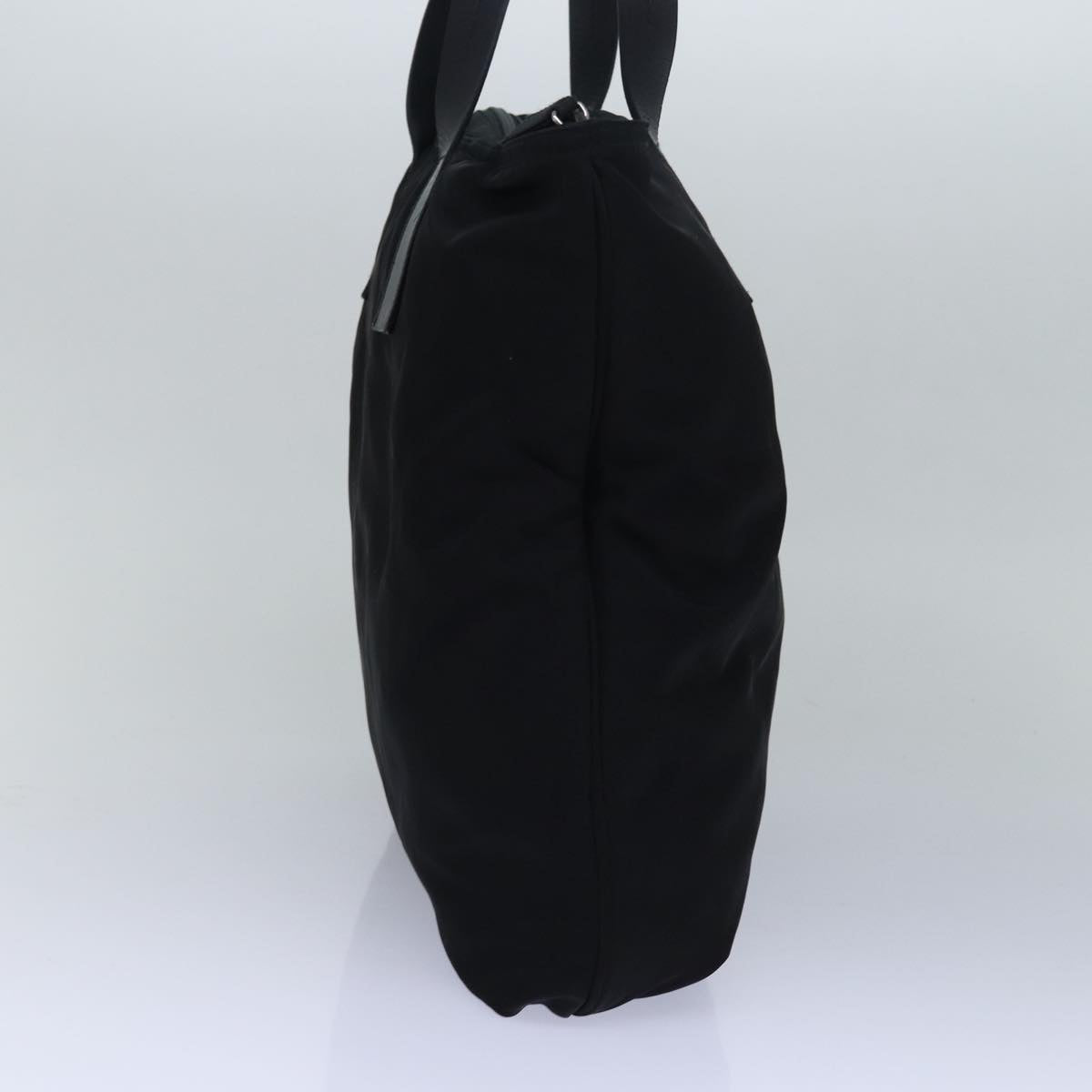 PRADA Tote Bag Nylon Black Auth 77635