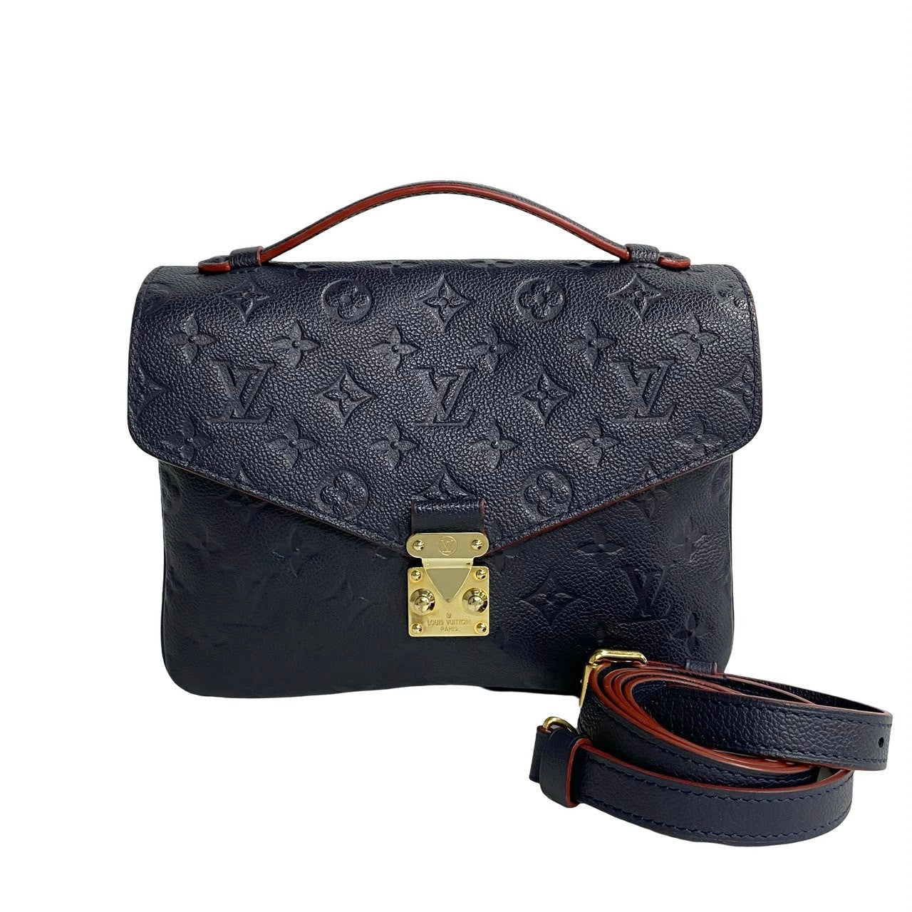 LOUIS VUITTON Shoulder Bag Monogram Ann Platt Navy 2-way handbag Monogram Ann Platt Pochette Metis MM Women